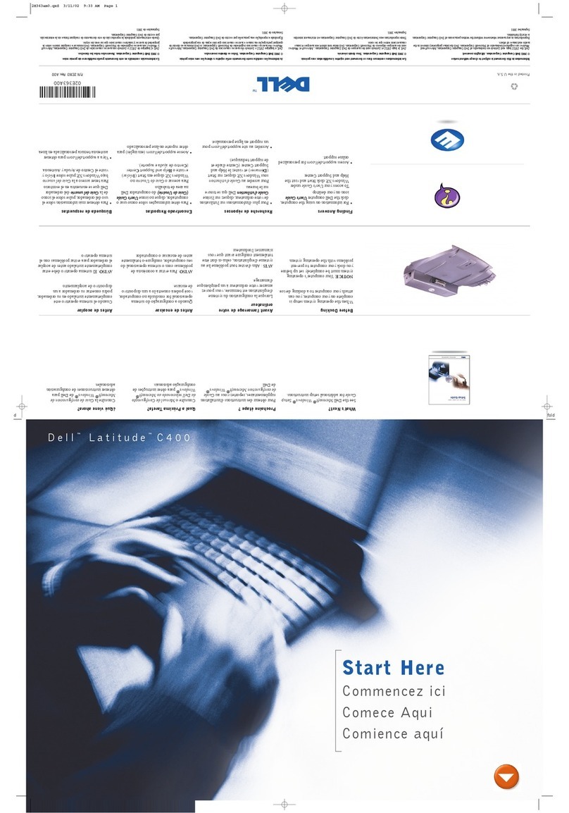 Dell Latitude C400 Instruction Manual