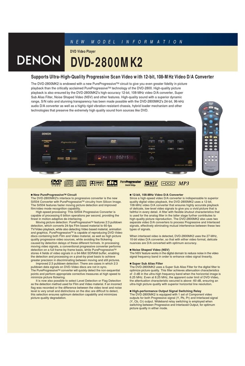 Denon DVD-2800Mk.II User manual