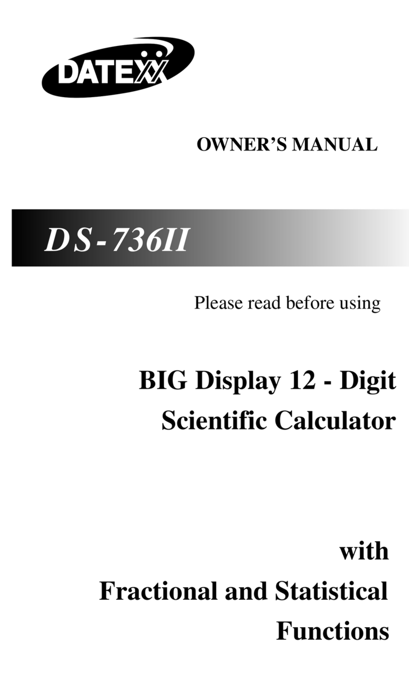 Datexx DS-736II User manual Datexx DS-736II User manual