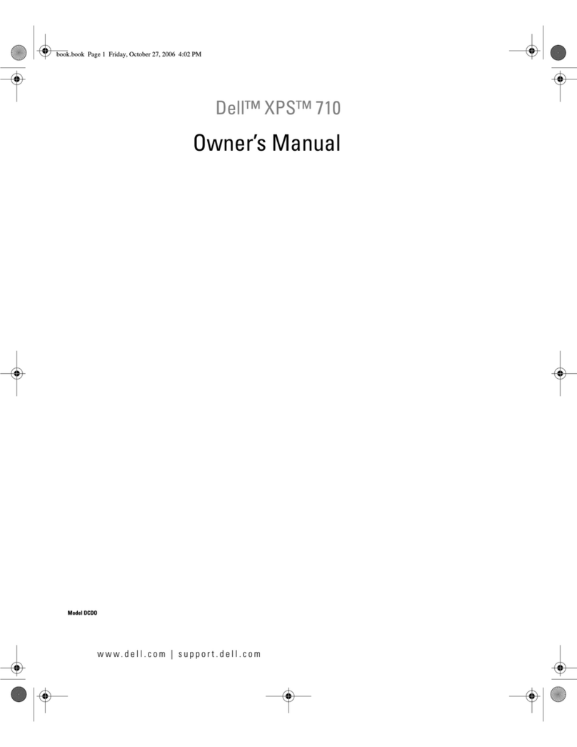 Dell XPS 710 owner's manual