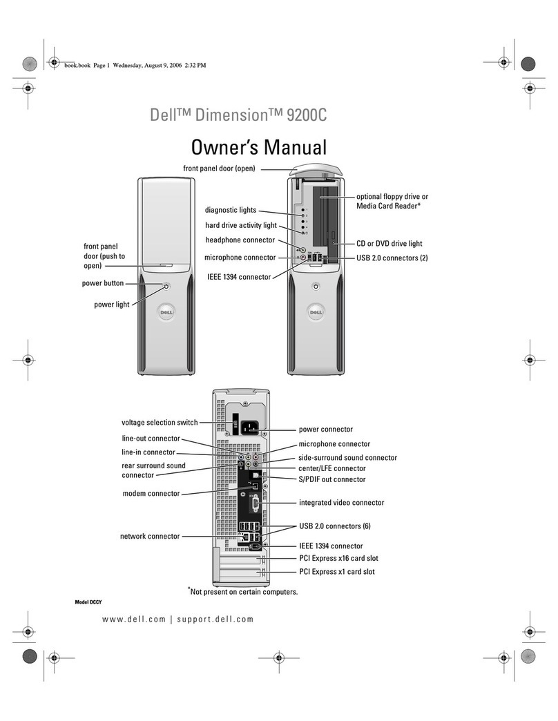 Dell Dimension 9200C User manual
