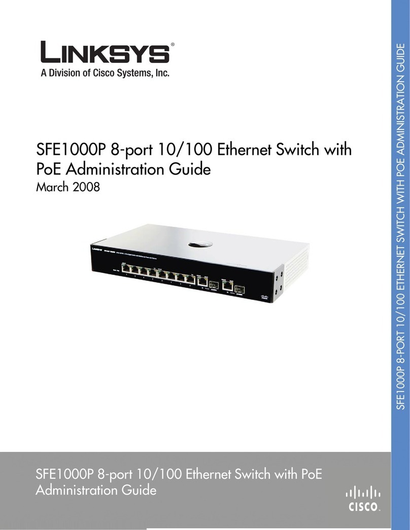 Cisco SFE1000P - Small Business Managed Switch Instruction Manual Cisco SFE1000P - Small Business Managed Switch Instruction Manual
