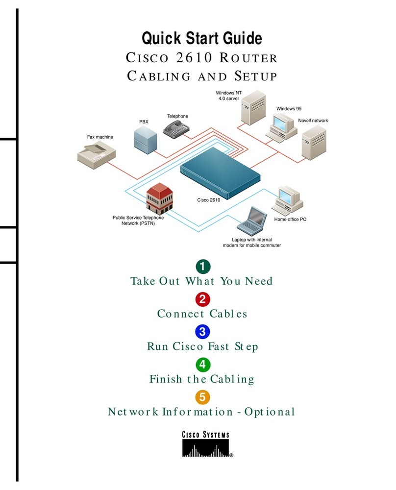 Cisco 2610 - Router - EN User manual