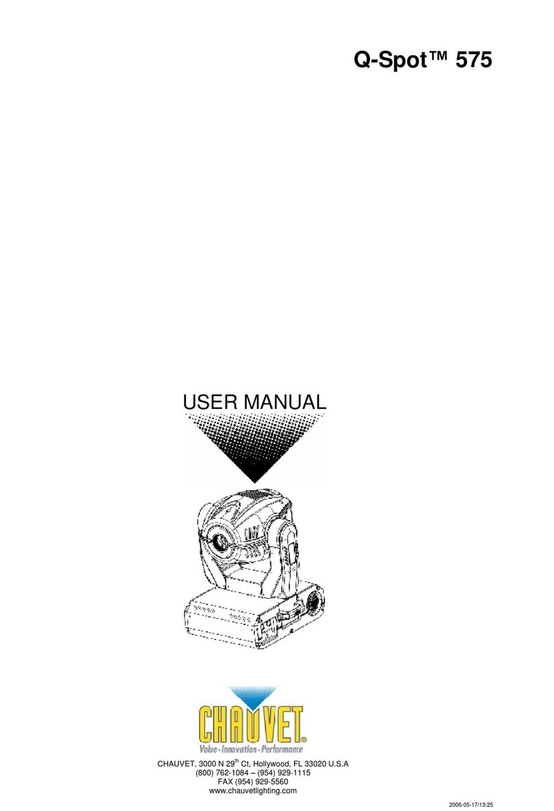 Chauvet Q-Spot 575 user manual
