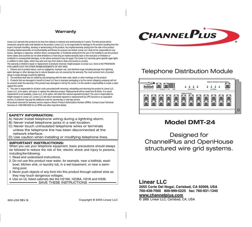 Channel Plus DMT-24 supplementary guide