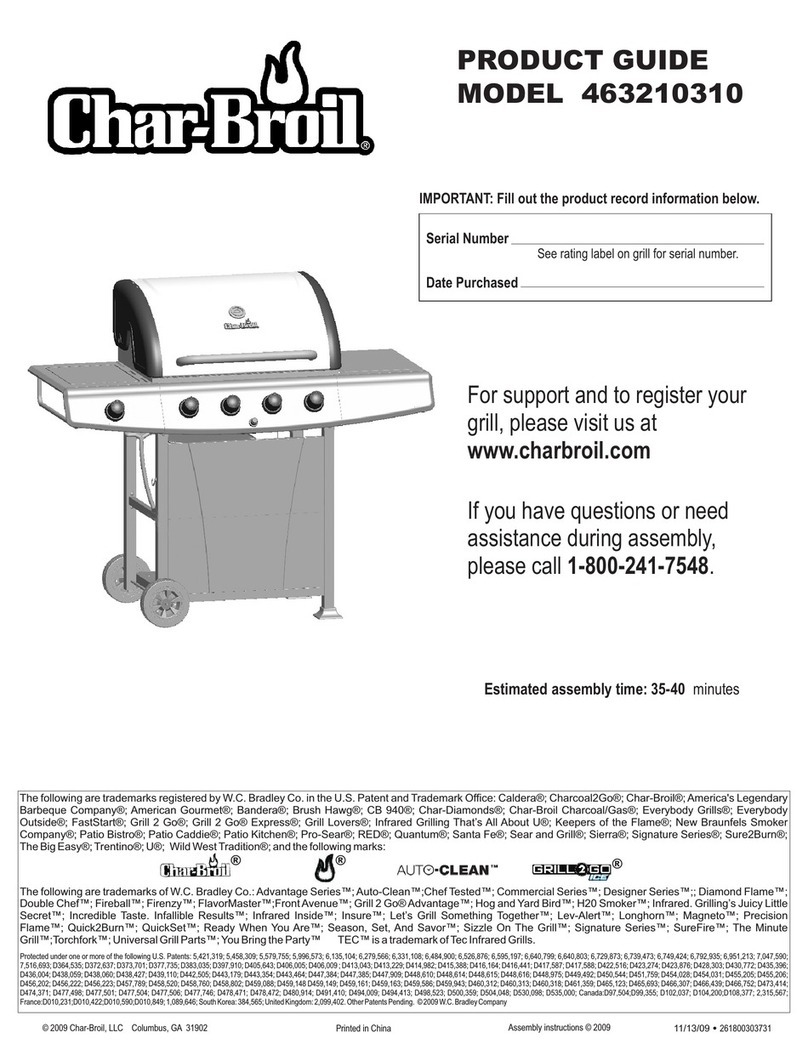 Char-Broil 463210310 User manual