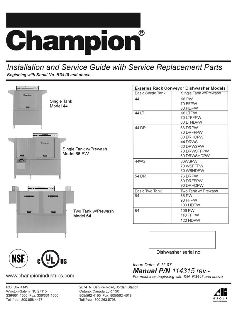 Champion Model 44 Installation and maintenance instructions