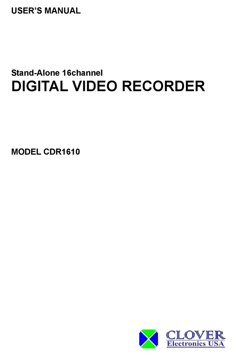 Clover CDR-1610 User manual