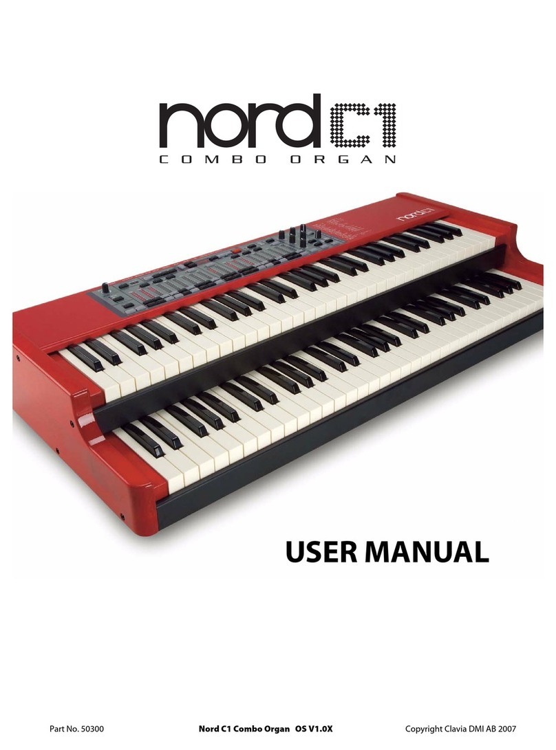Clavia Nord C1 User manual