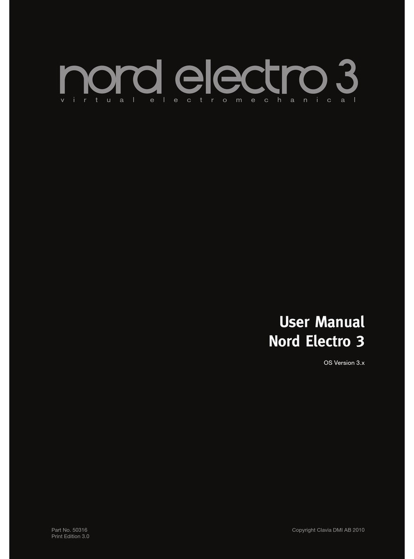 Clavia Nord Electro 3 User manual