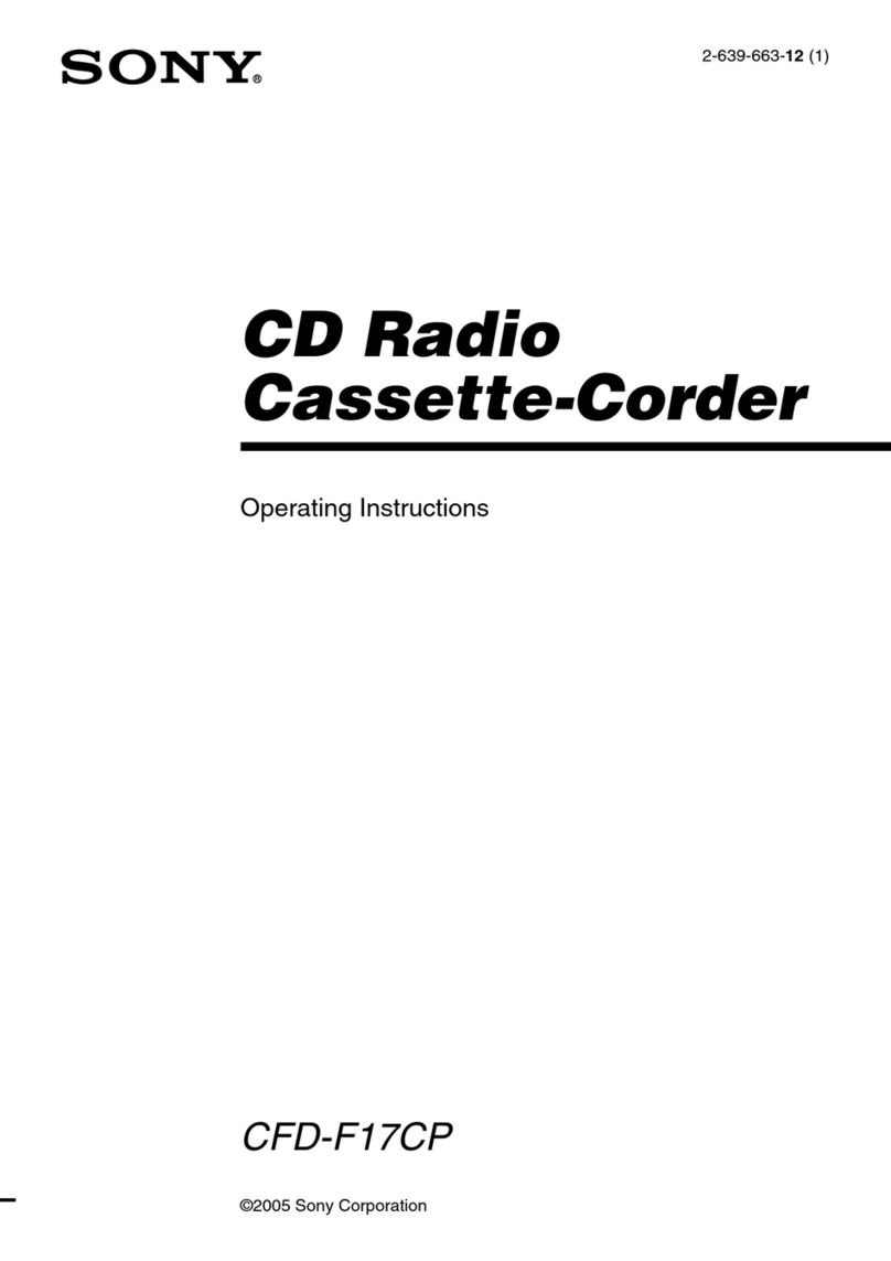 Sony CFDF17CP User manual