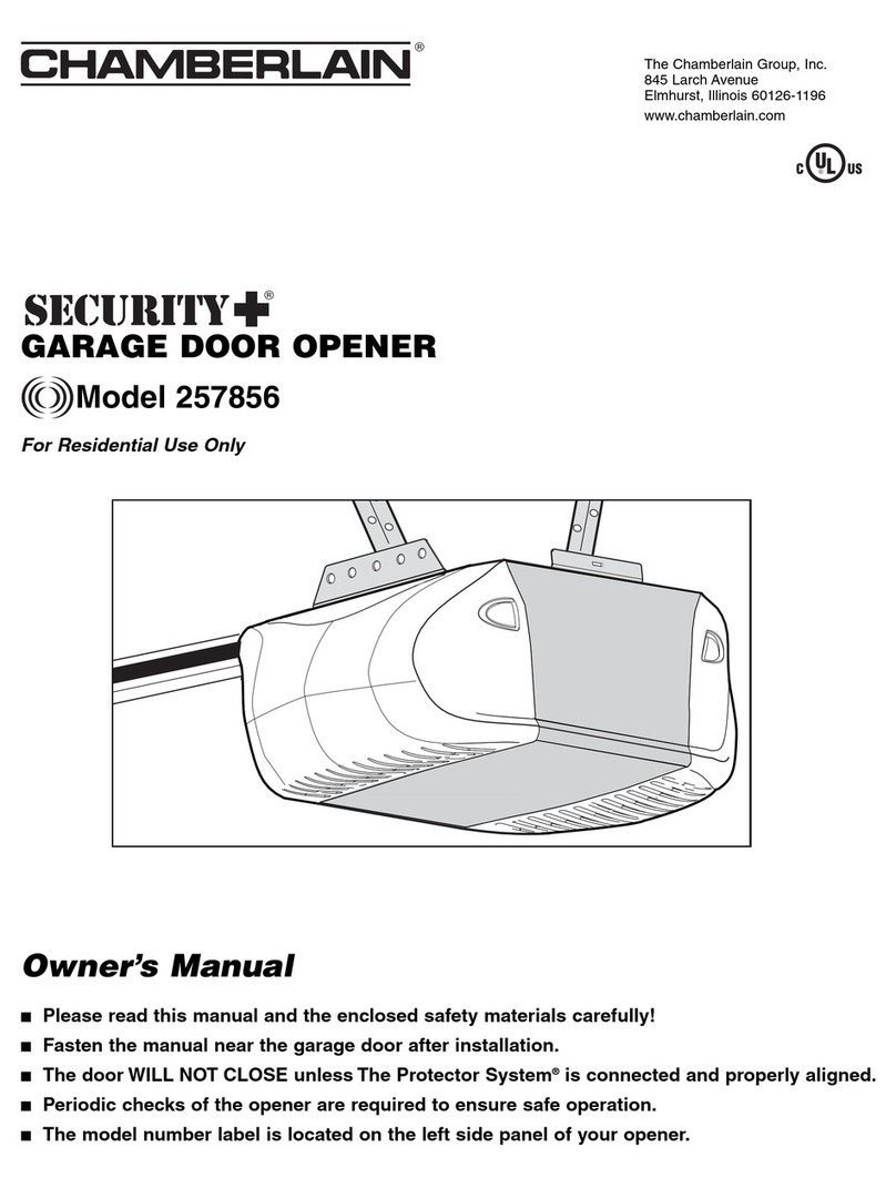 Chamberlain Security+ 257856 owner's manual