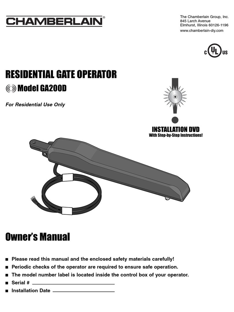 Chamberlain GA200D User manual