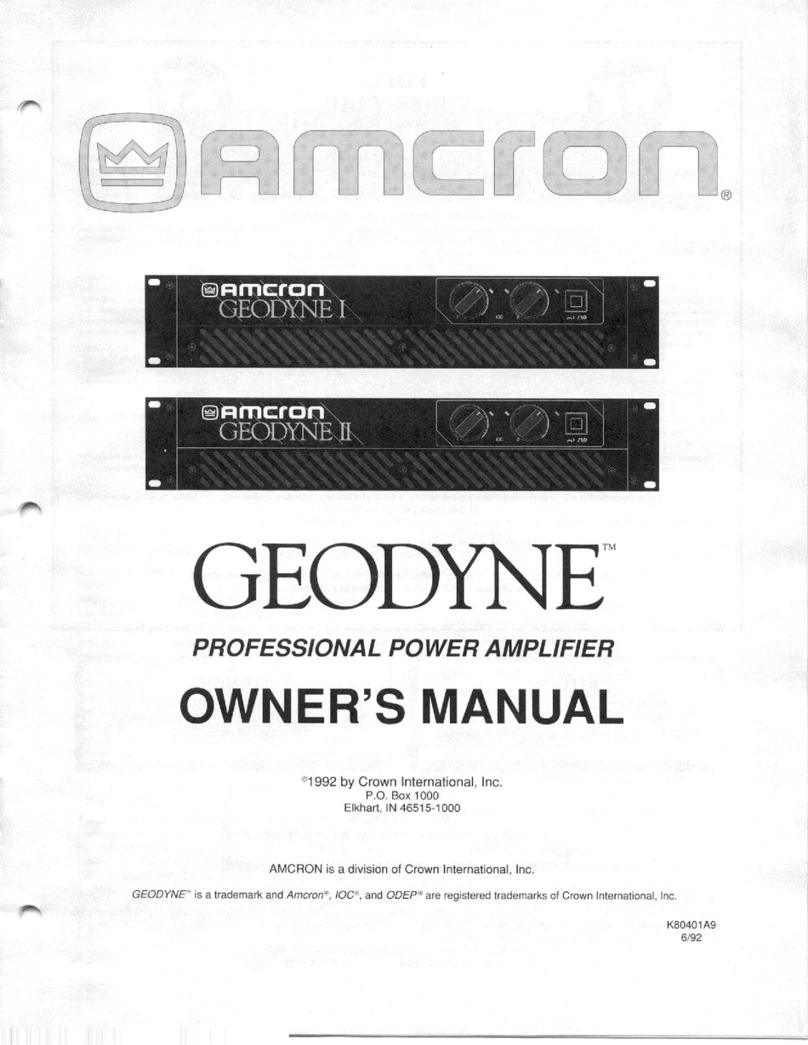 Crown Geodyne I owner's manual