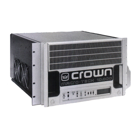 Crown Macro-Tech MA-10000 user guide
