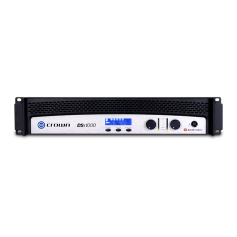 Crown DSi 1000 Operation manual