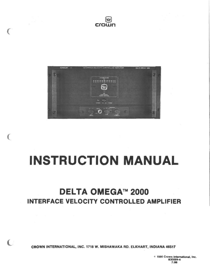 Crown Delta Omega DO-2000 User manual