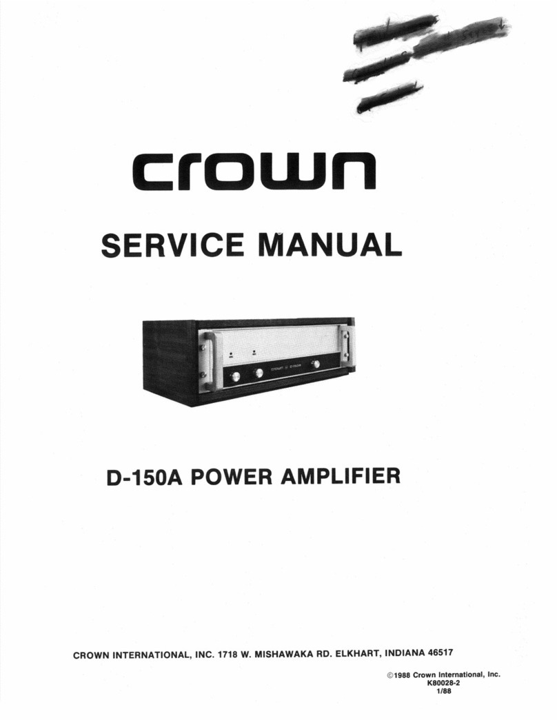 Crown D-150A Service manual