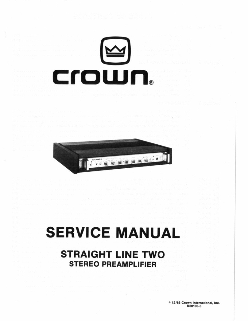 Crown SL-2 Service manual
