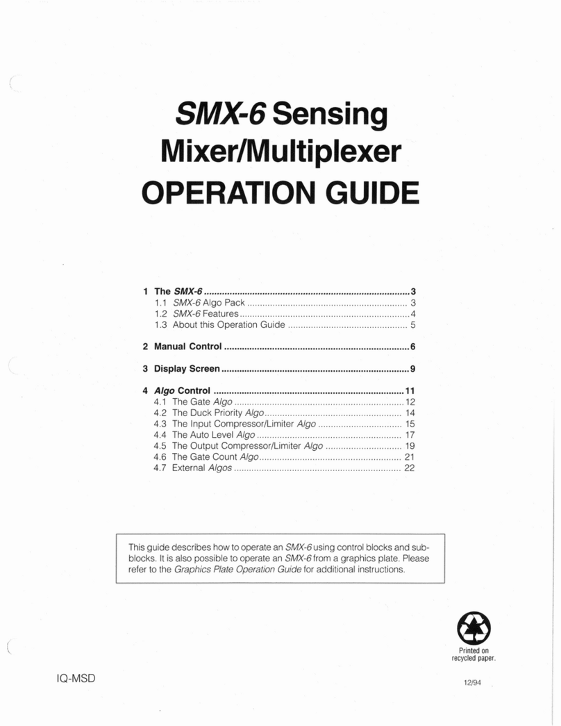 Crown SMX-6 Operation guide