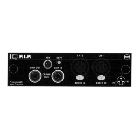 Crown IQ-P.I.P User manual