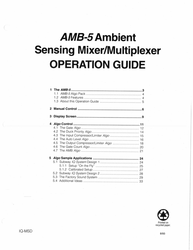 Crown IQ system AMB-5 Operation guide