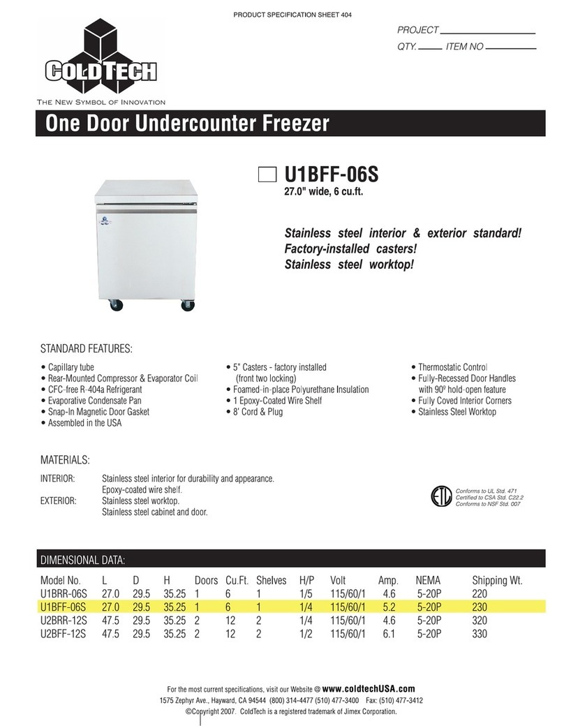 ColdTech U1BFF-06S User manual