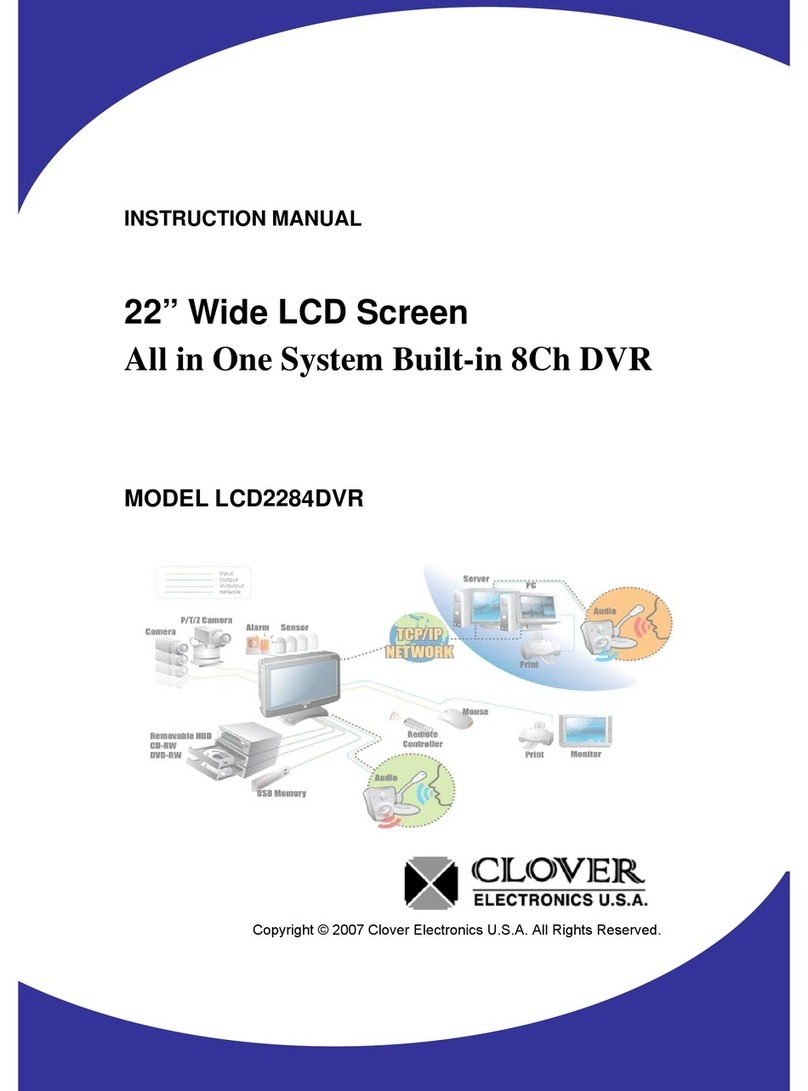 Clover LCD2284DVR User manual Clover LCD2284DVR User manual