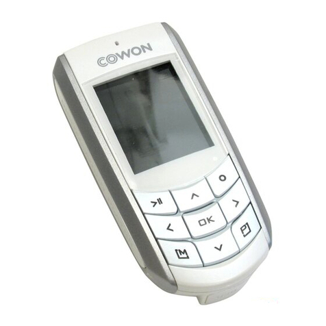 Cowon iAUDIO F2 4GB User manual