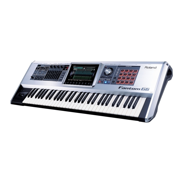 Roland Fantom G8 User manual