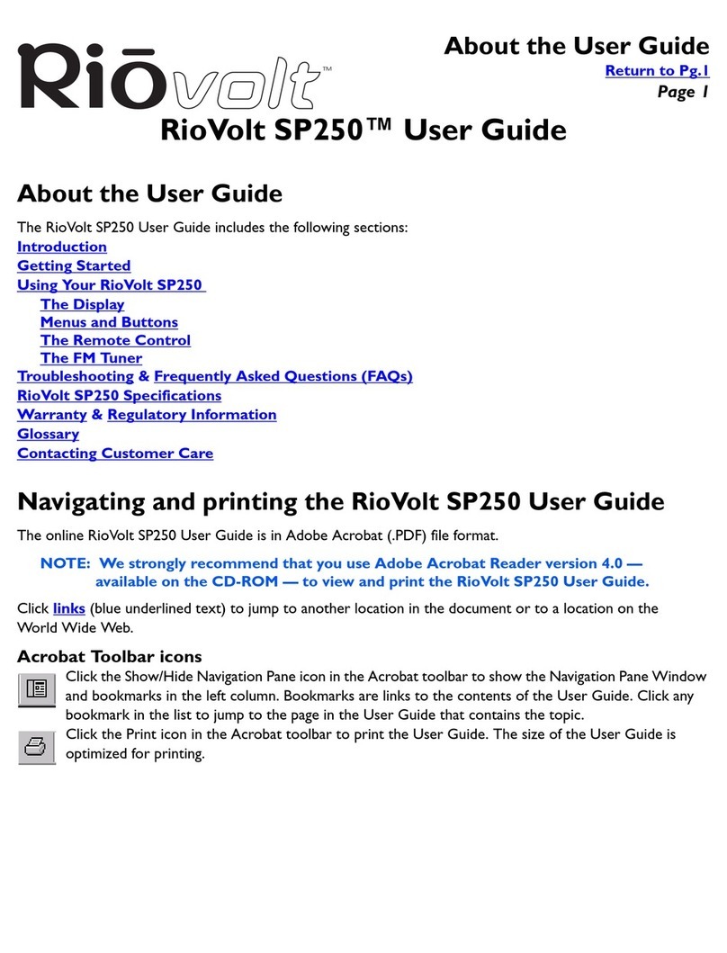Sonic Blue Volt SP250 user guide