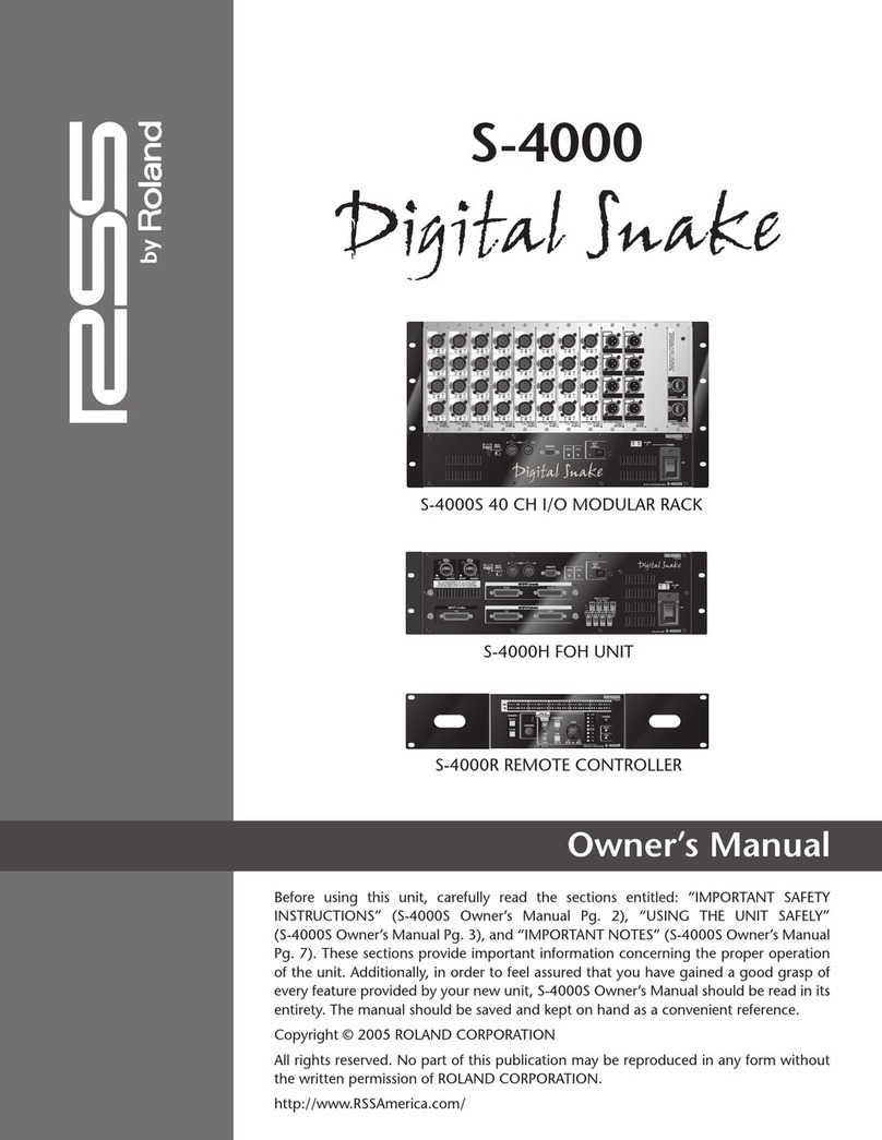 Roland S-4000S owner's manual