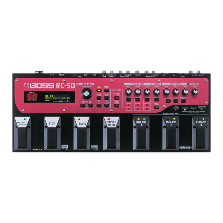 BOSSCO RC-50 User manual