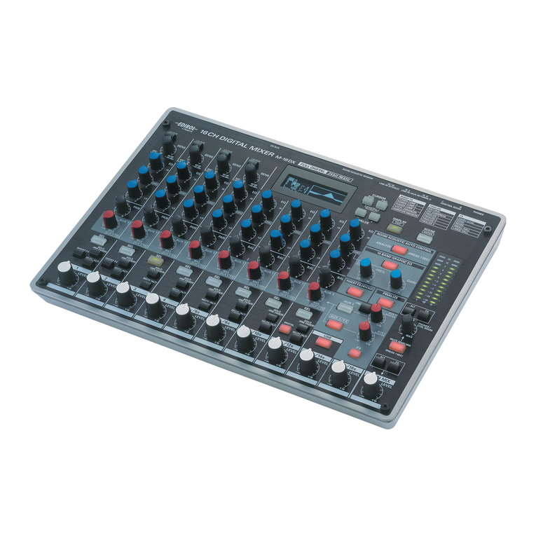 Roland Edirol M-16DX User manual Roland Edirol M-16DX User manual