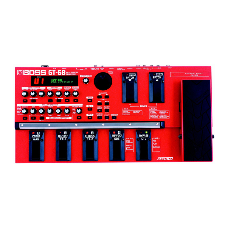 BOSSCO GT-6B User manual