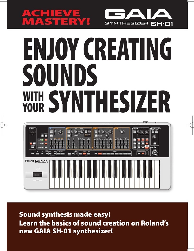 Roland Gaia SH-01 User manual