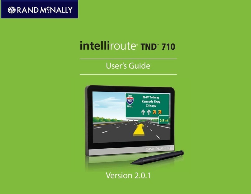 Rand McNally Intelliroute TND-710 User manual Rand McNally Intelliroute TND-710 User manual