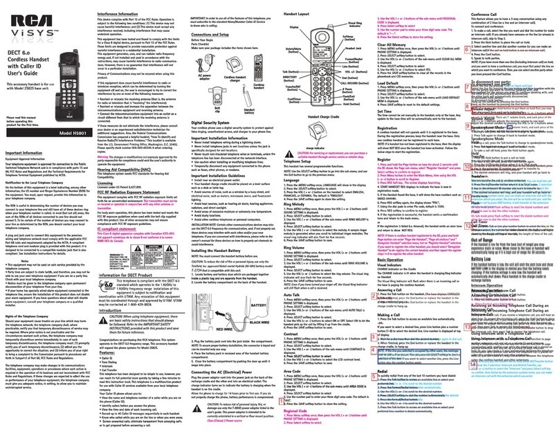 RCA ViSyS H5801 User manual