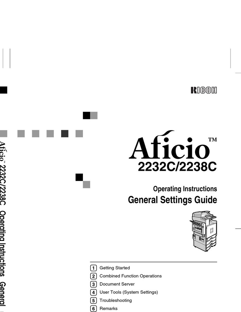 Ricoh Aficio 2232C User manual