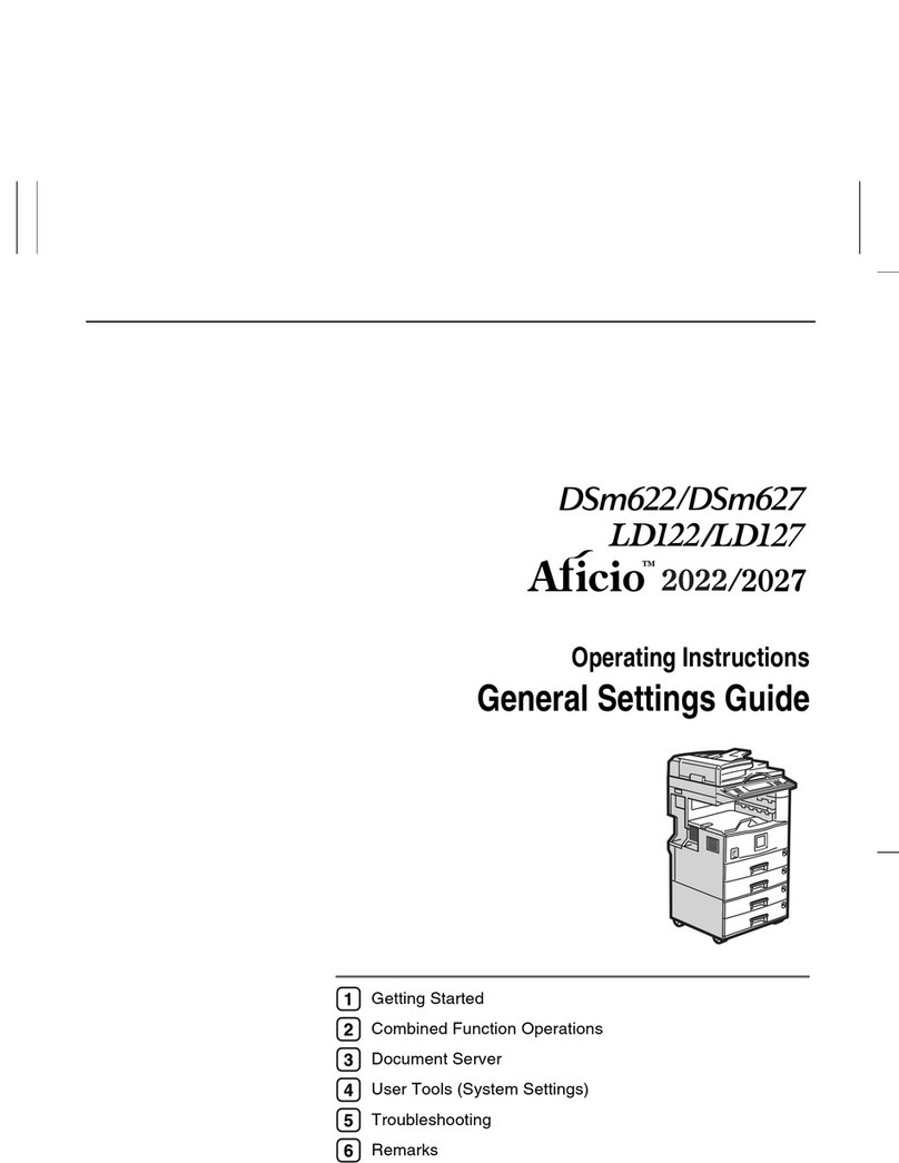 Ricoh Aficio 2022 User manual