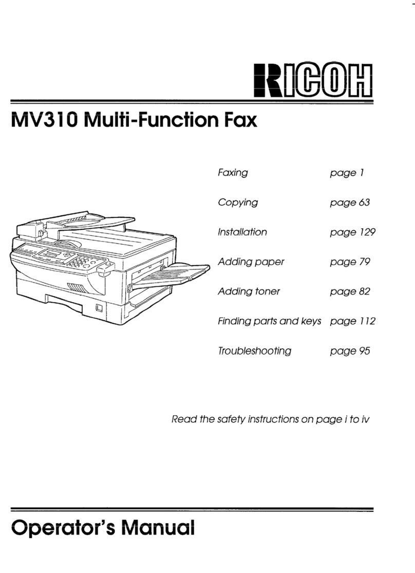 Ricoh MV310 Operator's manual