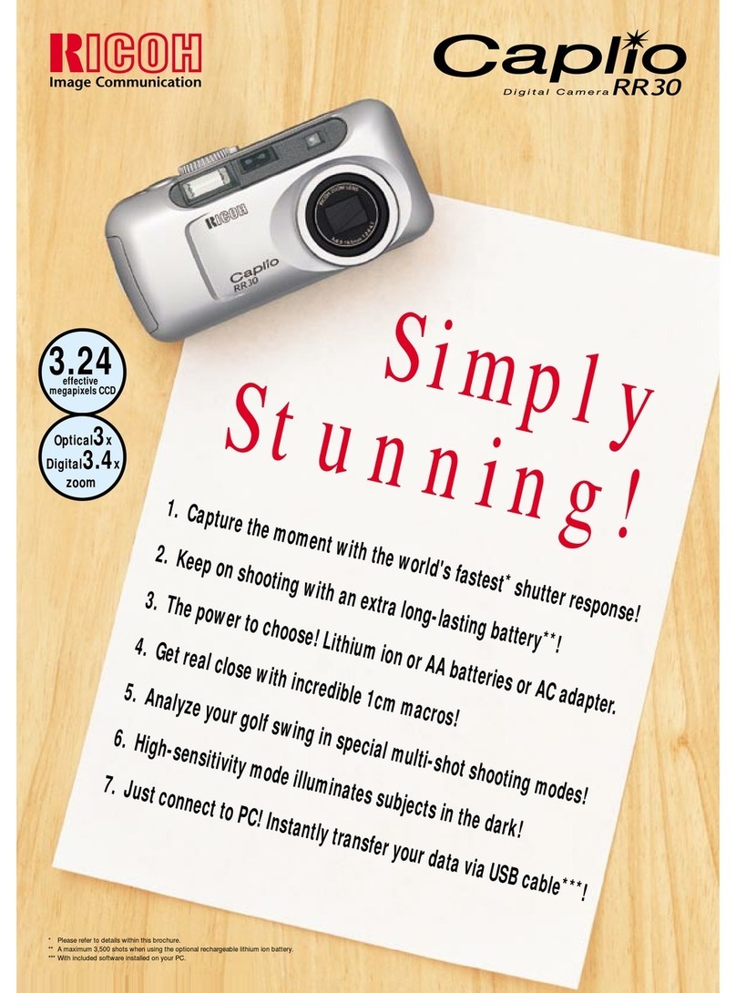 Ricoh Caplio RR30 User manual