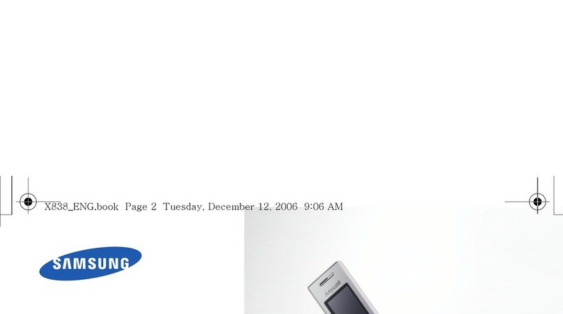 Samsung SGH-X838 user guide