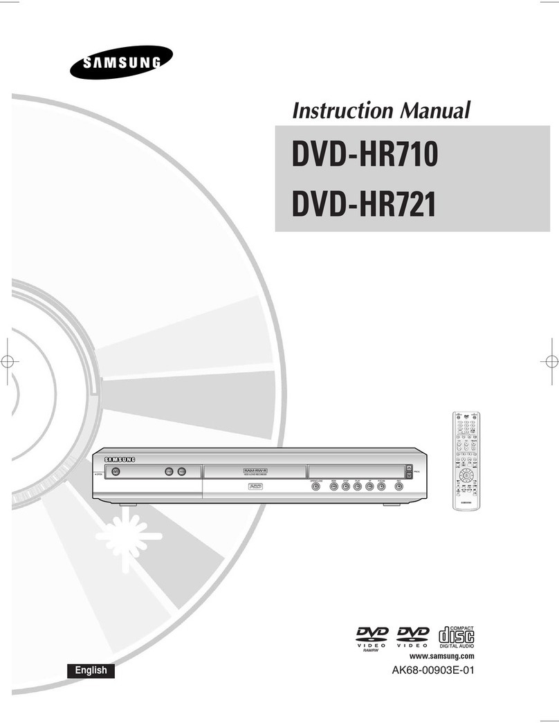 Samsung DVD-HR710 User manual