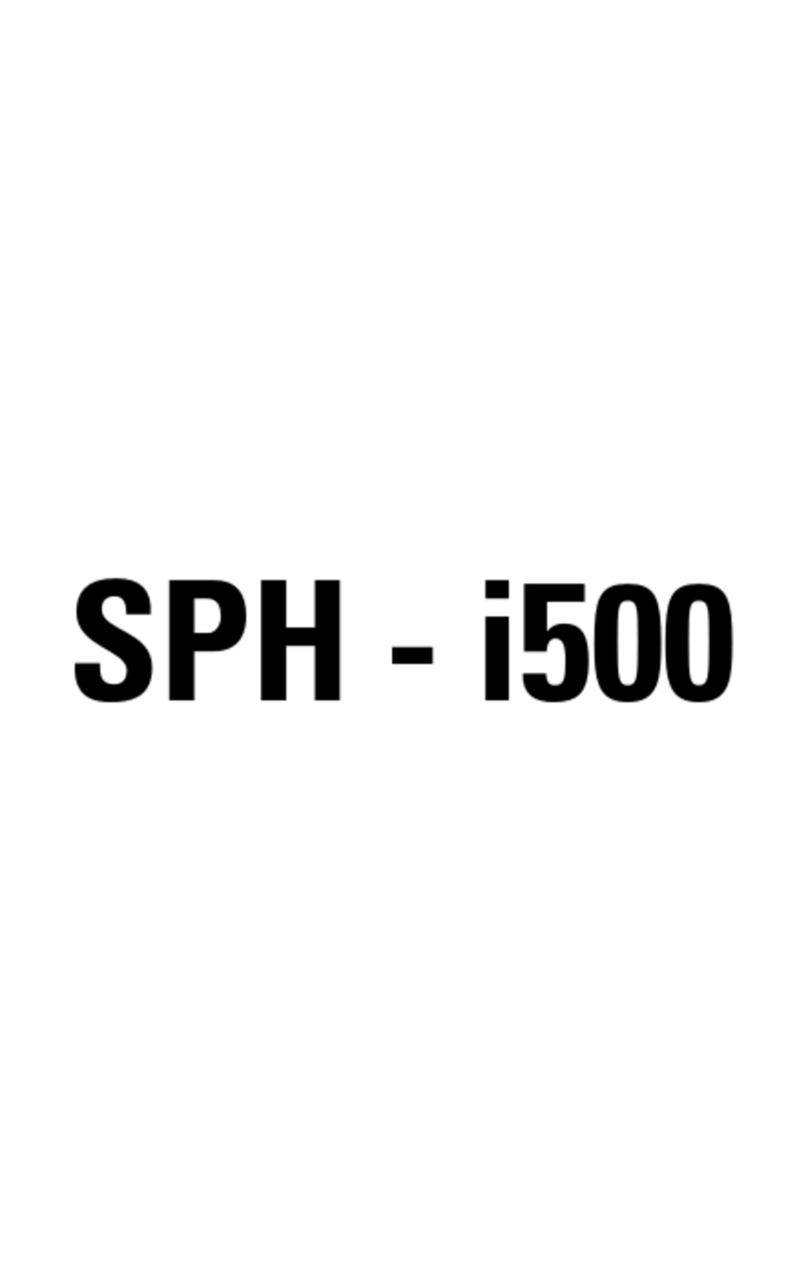 Samsung SPRINT SPH-i500 User manual