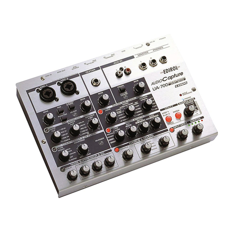 Edirol AudioCapture UA-700 owner's manual