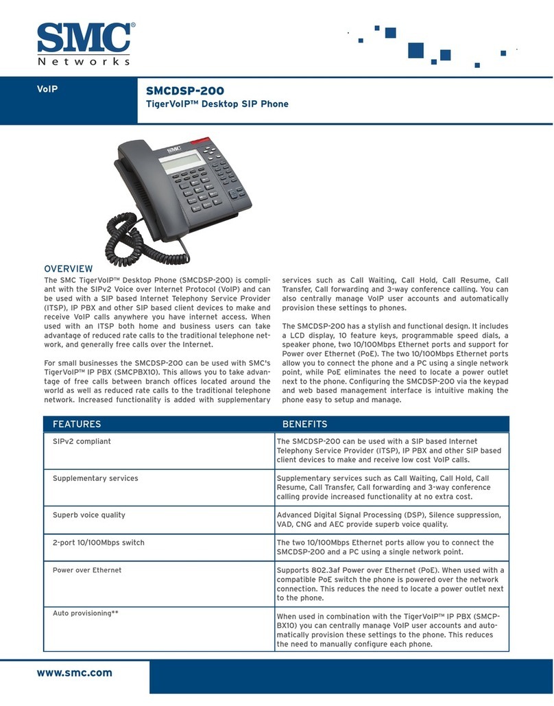 SMC Networks TigerVoIP SMCDSP-200 User manual