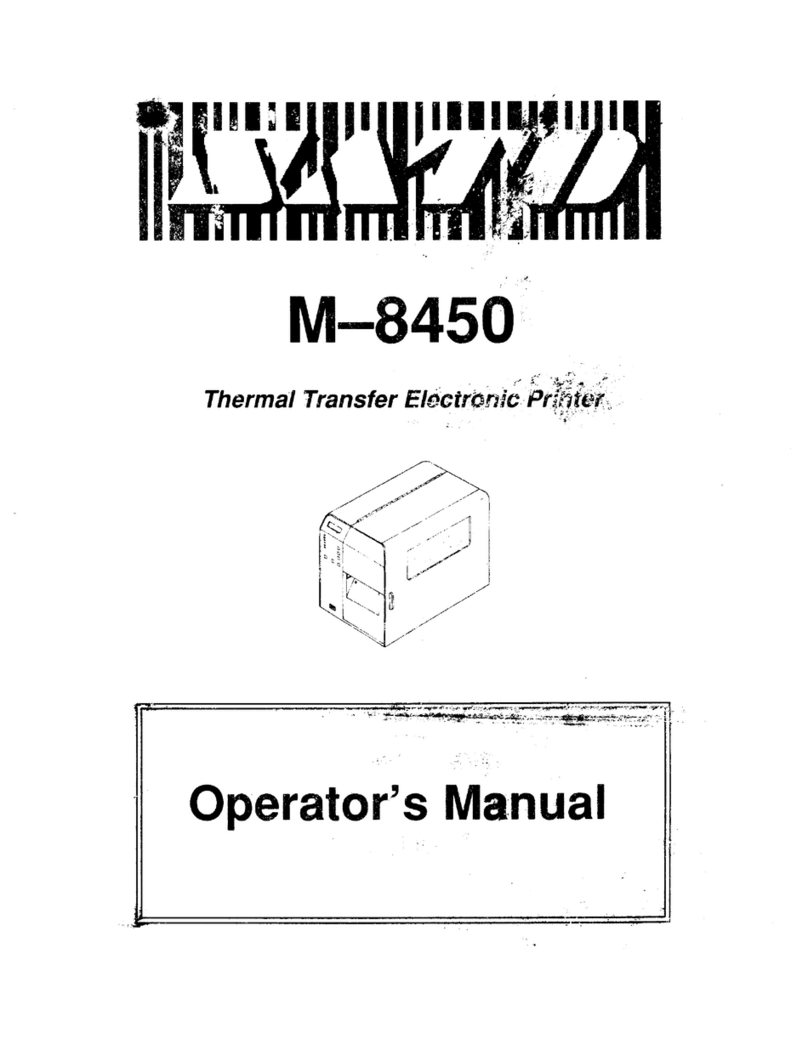 SATO M-8450 User manual SATO M-8450 User manual