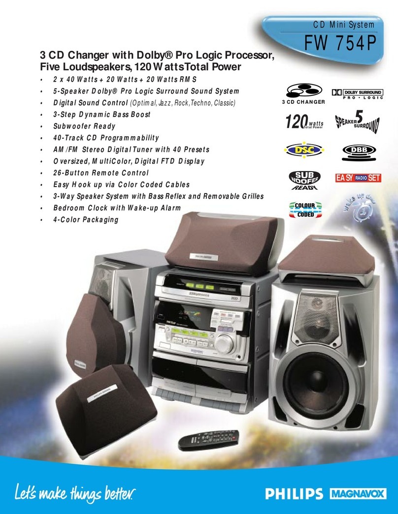 Philips Magnavox FW 754P Specifications