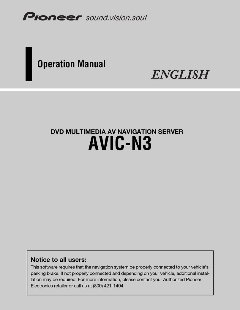 Pioneer AVIC-N3 Operation manual